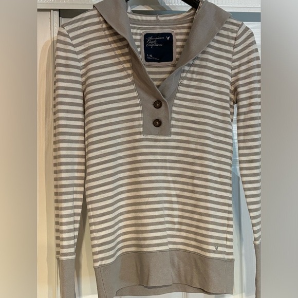 American Eagle Outfitters Tops - American Eagle Outfitters Rib knit hoodie size large